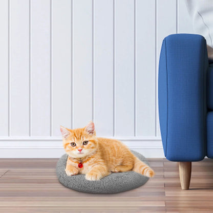 Cat Bed, Cat Beds for Indoor Cats Washable, Orthopedic Soft Fluffy round Calming Pet Bed for Small Cat, Small Cat Beds & Furniture